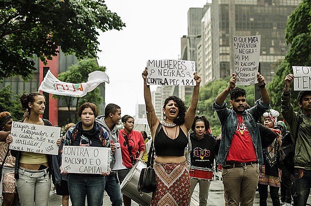 Marcha da consciência negra em São Paulo (SP)