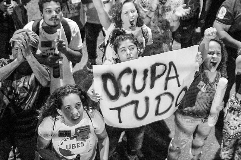 Protesto contra PEC 55 (extinta PEC 241) ocorrido no Rio de Janeiro (RJ), na sexta-feira (25)