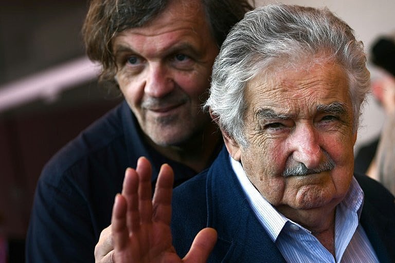 Pepe Mujica e o diretor do documentário, Emir Kusturica, estiveram presentes na Mostra de Veneza para a exibição do filme