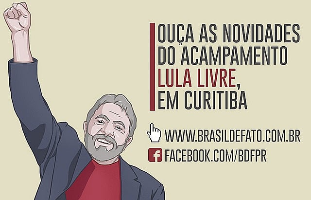 Boletim de cinco minutos com últimas notícias das mobilizações em defesa de Lula estará disponível de segunda à sexta-feira