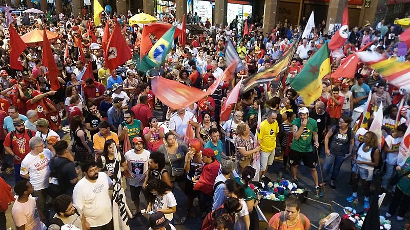 Protesto da FBP realizado em maio deste ano, em Porto Alegre