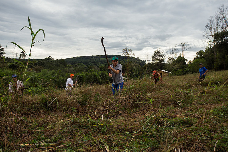 Como forma de denunciar ilegalidade da área, cerca de 1.500 famílias organizadas no Acampamento Dom Tomás Balduíno ocuparam o imóvel