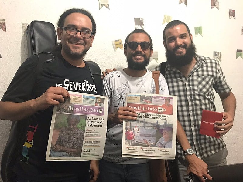 Os três são da família Marinho. Antônio, mais conhecido como Marinho, Greg e Miguel
