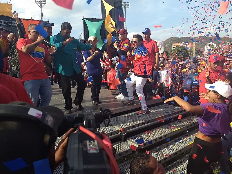 Presidente faz campanha eleitoral na cidade de Maracay, estado de Aragua