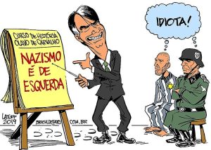 Bolsonaro ridiculariza memória do holocausto e faz reescrita à força da história