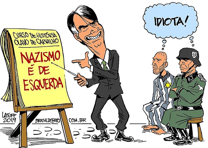 Bolsonaro ridiculariza memória do holocausto e faz reescrita à força da história