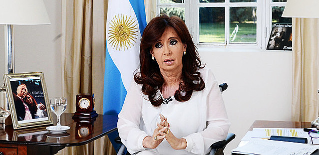 Cristina Kirchner foi presidenta da Argentina entre 2007 e 2015