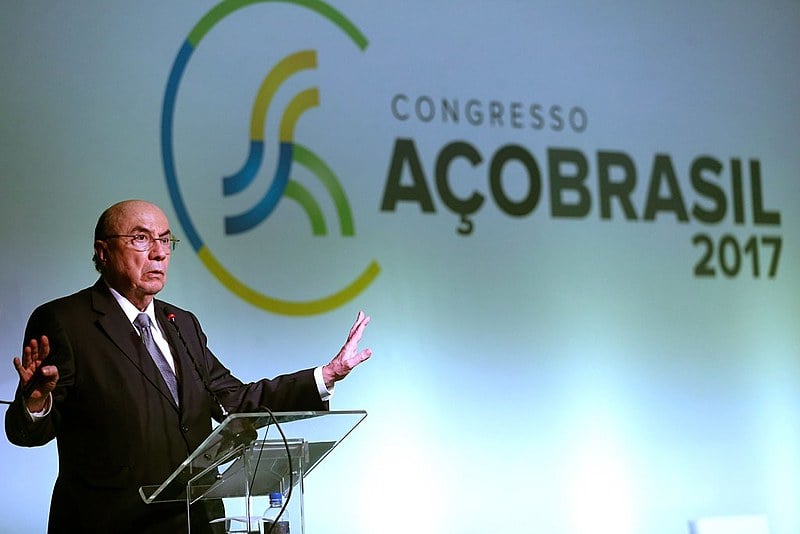 Henrique Meirelles, no 1º Fórum de Simplificação e Integração Tributária em agosto