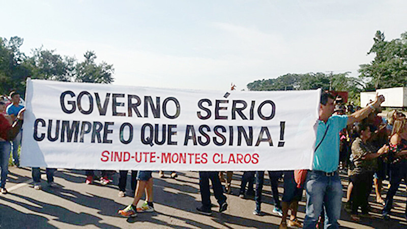 Trabalhadores estão paralisados desde 8 de março