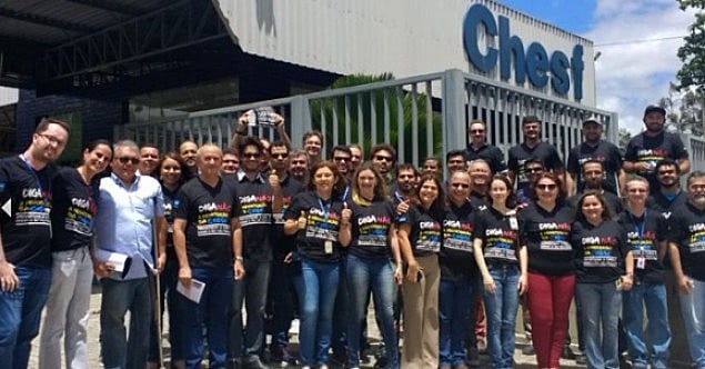 Manifestação dos trabalhadores da Chesf
