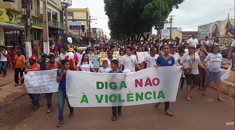 Protesto realizado em Altamira