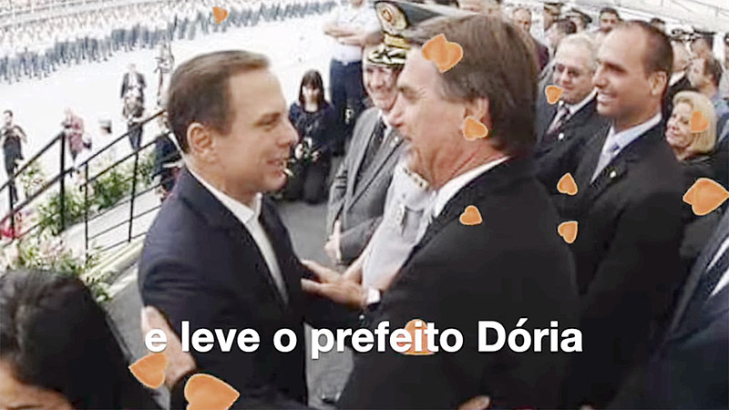 Música manda Jair "jair embora" e levar junto o prefeito João Dória