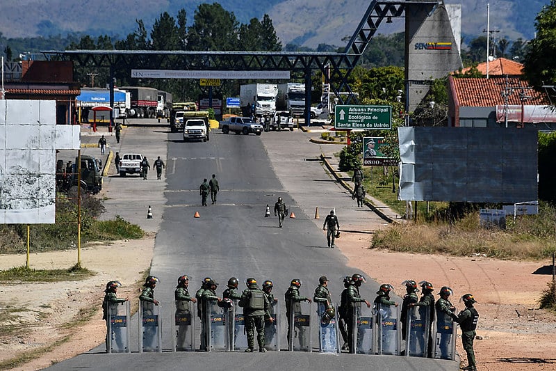 Fronteira entre Venezuela e Brasil está fechada desde o dia 21 de fevereiro
