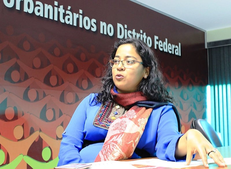Fabíola Latino Antezana, diretora do Sindicato dos Urbanitários no Distrito Federal (STIU-DF)