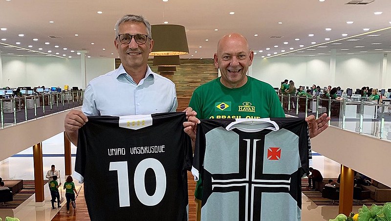 Presidente Alexandre Campello e Luciano Hang se encontraram mais de uma vez para acertar o patrocínio da Havan para o Vasco