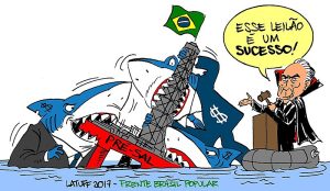 Latuff | Leilões do pré-sal: sucesso pra quem?