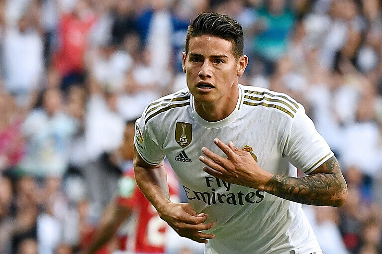 Atualmente, James Rodríguez atua pelo clube espanhol Real Madrid
