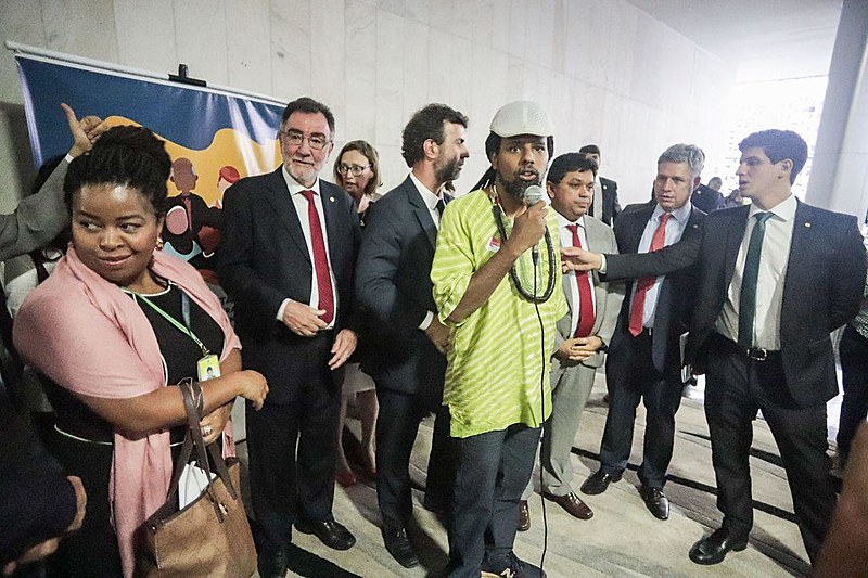 Lançamento da Frente Parlamentar Mista em Defesa da Democracia e dos Direitos Humanos, na Câmara dos Deputados