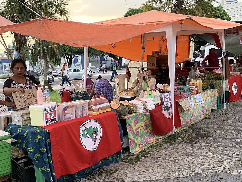 Pato, tucupi, maniçoba, farinha e outros itens que compõem a ceia do Círio estão à venda na feira.