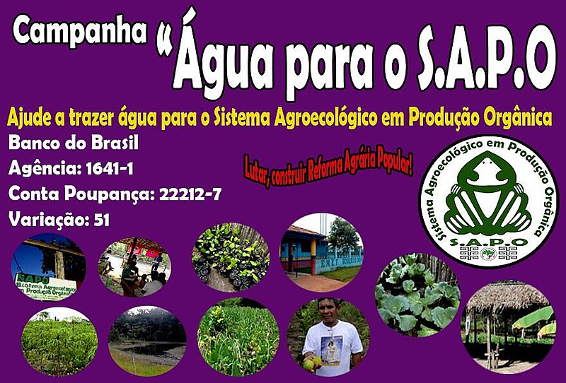 Arte da campanha “Água para o S.A.P.O”