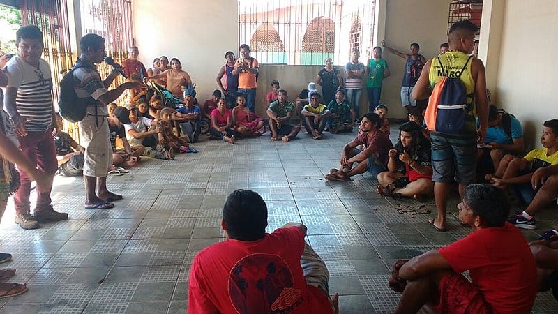 Está é a segunda vez que os indígenas ocupam a sede da Secretaria Especial de Saúde Indígena  para cobrar melhorias no atendimento médico
