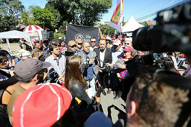 Union leaders announce that rally will take place in Curitiba, southern Brazil