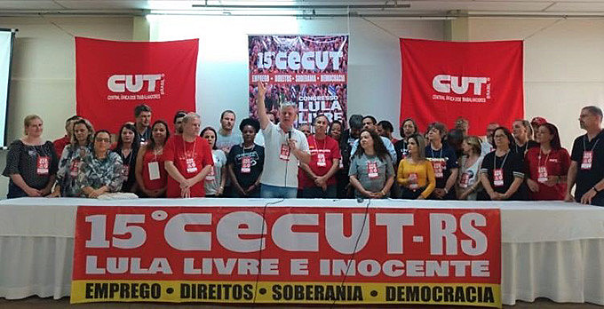 Tema do 15º CECUT-RS foi "Congresso Lula Livre e Inocente – Emprego, Direitos, Soberania e Democracia"