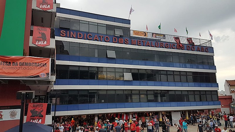 Sede do Sindicato dos Metalúrgicos do ABC, em São Bernardo do Campo