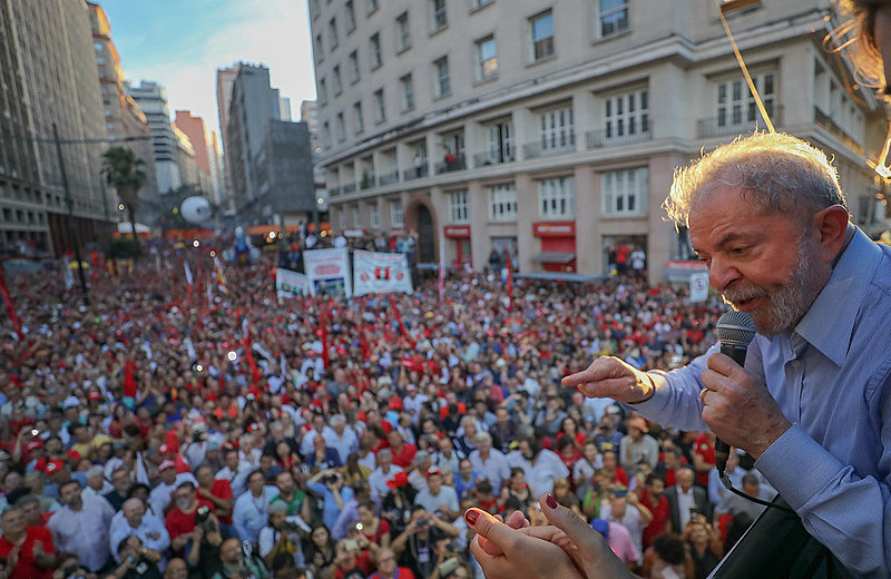 Ato com Lula na Esquina Democrática em Porto Alegre