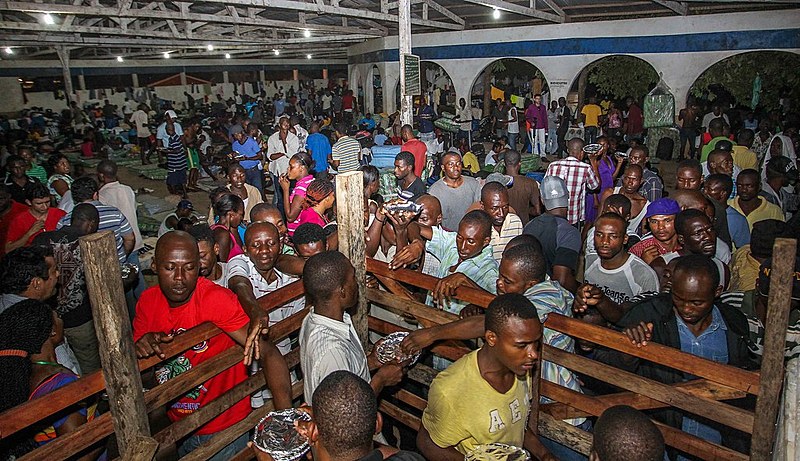 Imigrantes no Acre durante auge da chegada de haitianos, em 2013