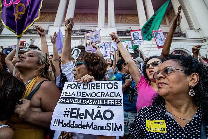 O movimento Mulheres Unidas Contra Bolsonaro mobilizou a população para o segundo ato no Rio pela garantia de direitos com Haddad Sim