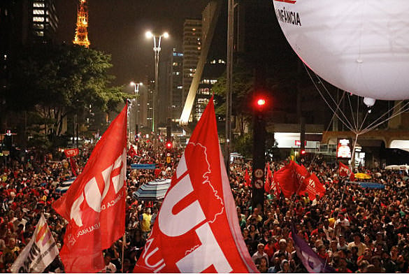 Manifestación por Elecciones Directas Ya, en São Paulo
