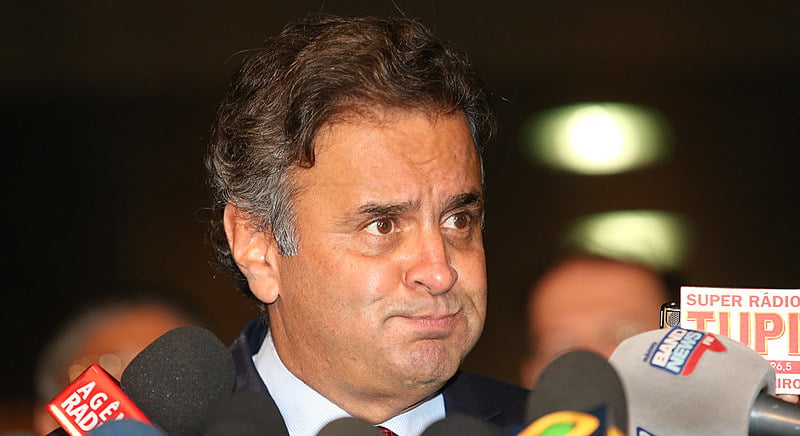 O senador Aécio Neves retorna ao senado, depois de mais de 50 dias afastado
