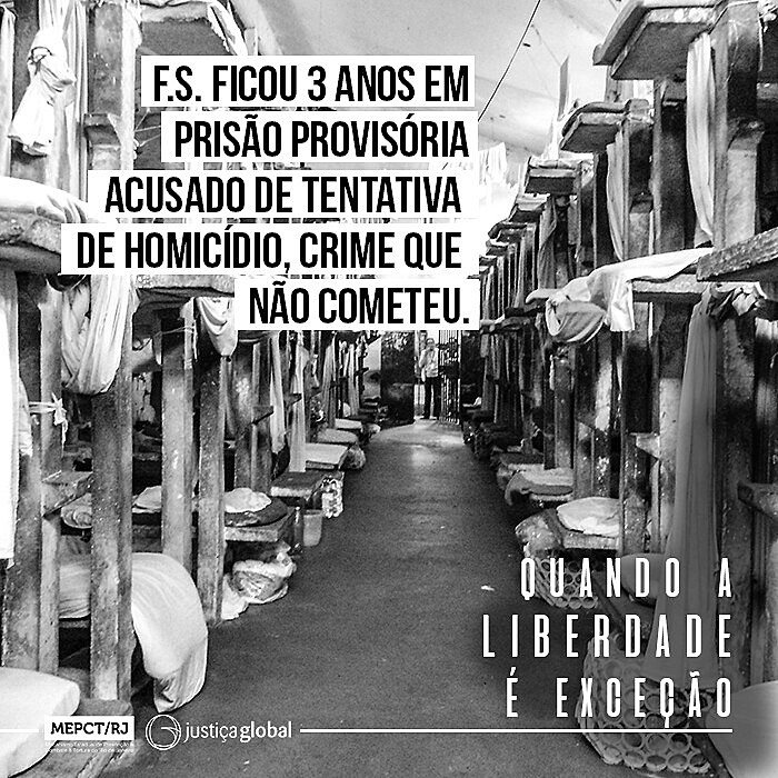 Divulgação do estudo "Quando a liberdade é exceção - A situação das pessoas presas sem condenação no Rio de Janeiro"