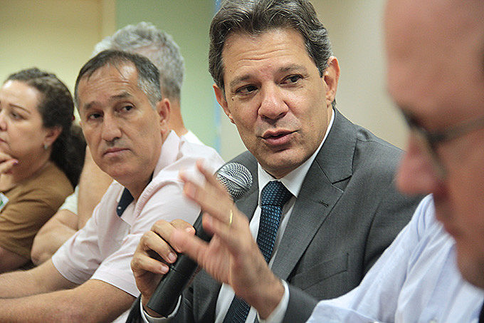 Haddad participou de atividade do setor de educação da CUT-RS