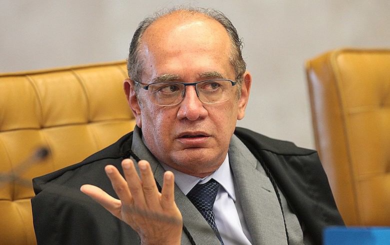 Ministro Gilmar Mendes durante sessão do Supremo Tribunal Federal