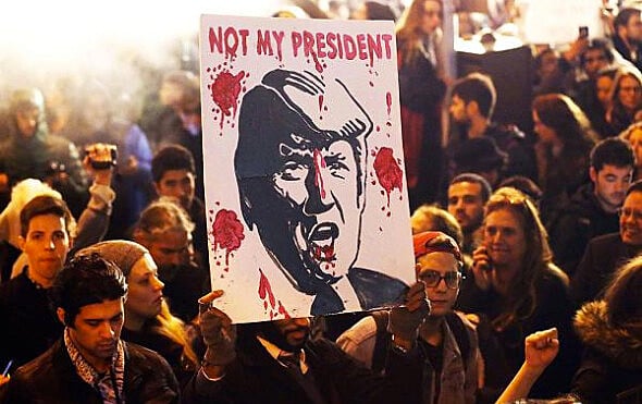 Protestos Anti-Trump tomaram as ruas de várias cidades dos Estados Unidos