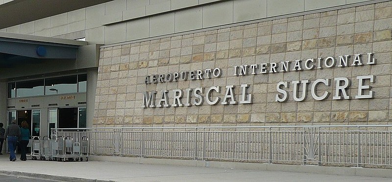 Quito Airport, where Ola Bini is detained while he was about to board a flight to Japan