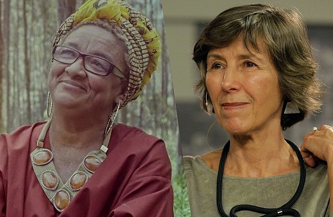 Artista plástica Dona Jacira e psicanalista Maria Rita Kehl