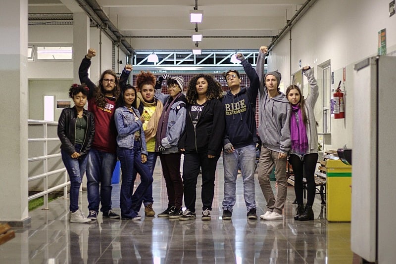 Estudantes organizam ato contra os cortes na educação, no Instituto Federal de Pirituba