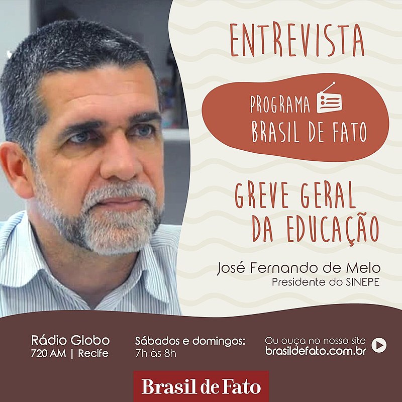 Entrevista com presidente do Sintepe é destaque no programa