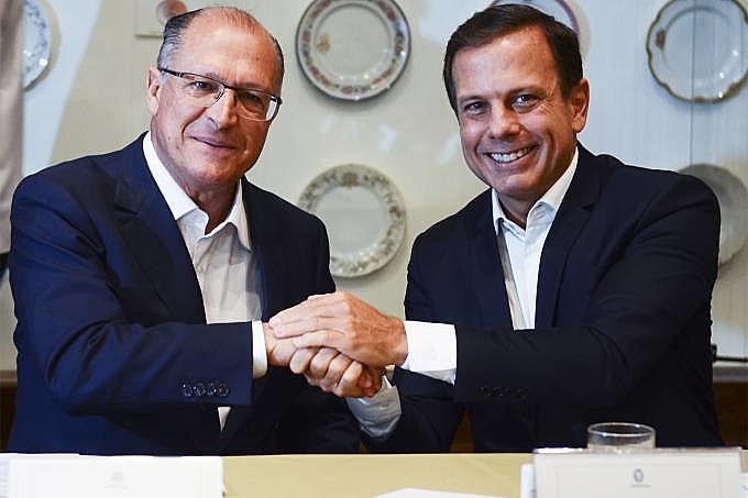 Alckmin e Doria anunciaram juntos o reajuste da integração para manter a promessa do prefeito de não aumentar a tarifa