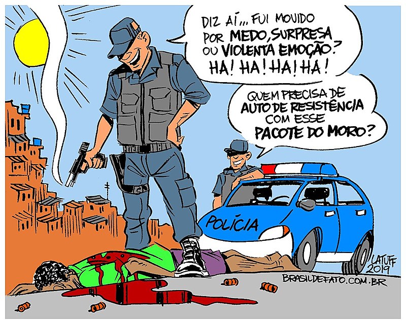 Lei proposta por Moro isenta policiais de responsabilidade por uso de força letal.