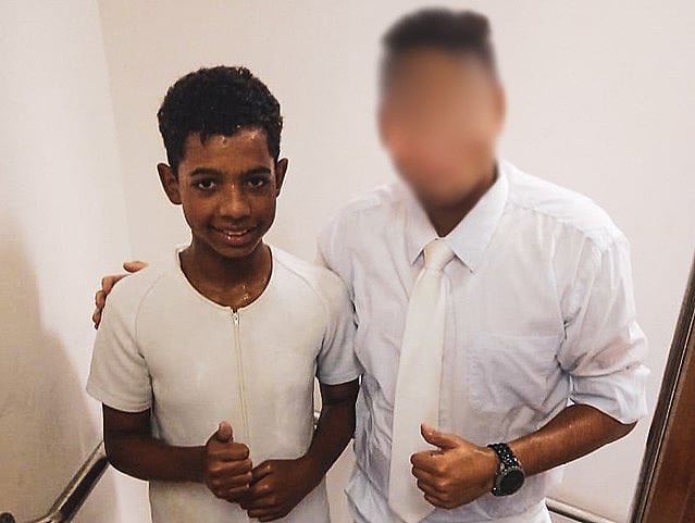 O menino sumiu após sair para comprar bolachas e refrigerante