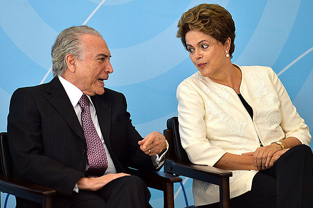 Dilma Rousseff y Michel Temer el 24 de noviembre de 2015