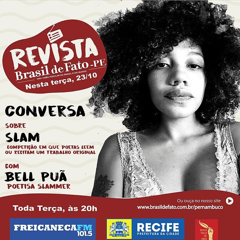 Bell Puã falou sobre experiências em competições e propostas do Slam na sociedade