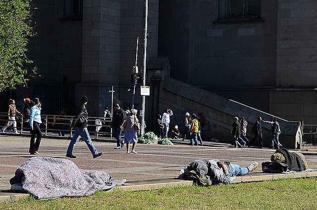 En Brasil hay más de 100 mil personas en situación de calle