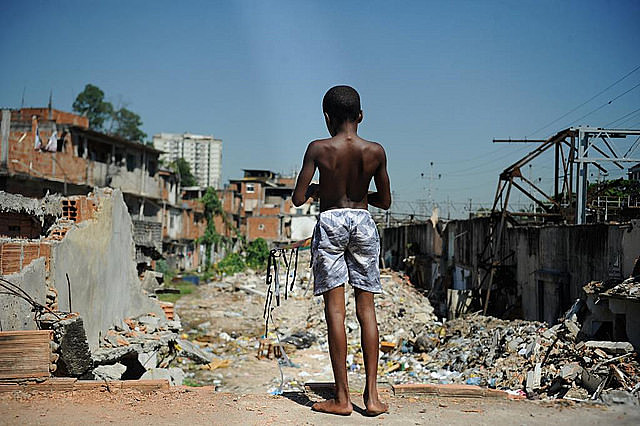 La Favela del Metro, en Rio de Janeiro, tras demolición de ocupaciones consideradas irregulares, en 2014