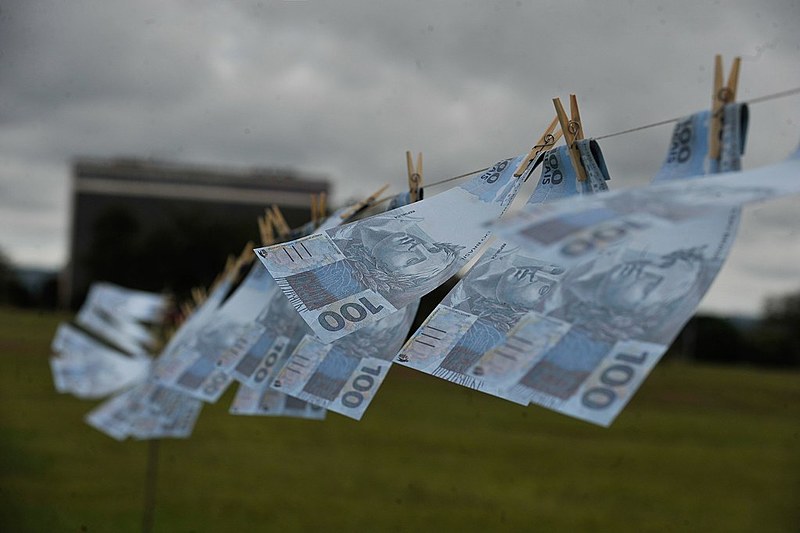 Protesto contra a corrupção e a lavagem de dinheiro em Brasília