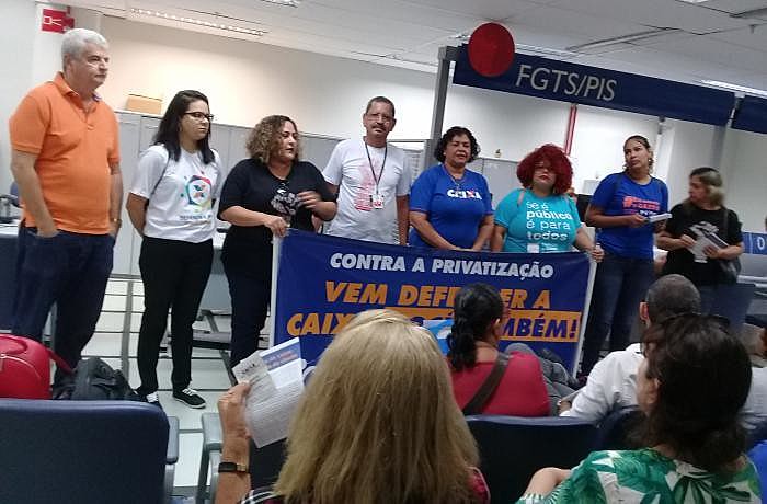 Trabalhadores se opõem a medidas que prejudicariam usuários e clientes da Caixa